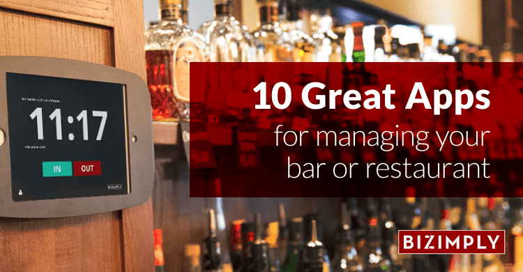 10 apps for managing your bar or restaurant