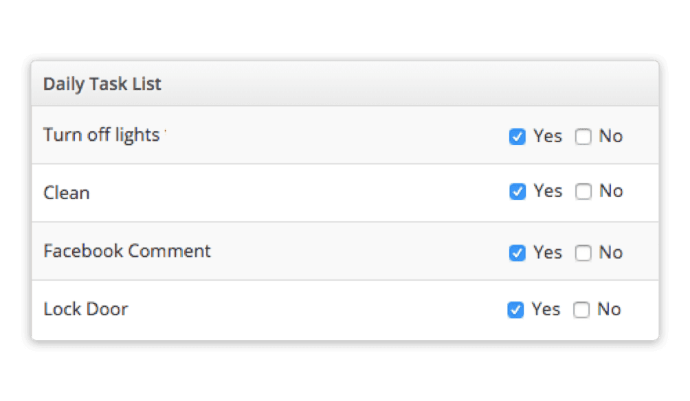 daily tasks lists bizimply daily tasks list