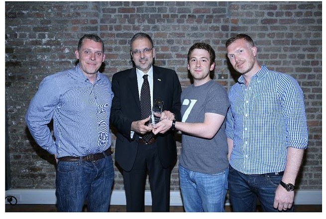 Gerard, Mikey and Paul with the Israeli Ambassador