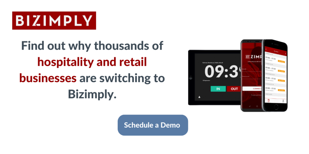 Why are thousands of hospitality and retail business are switching to Bizimply? Call to Action Book a Demo