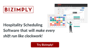 Hospitality scheduling software