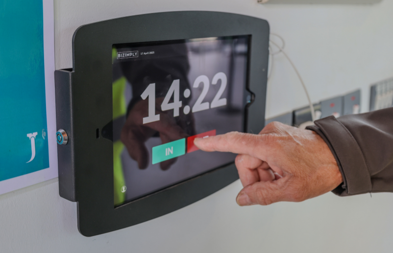 clock in kiosk bizimply