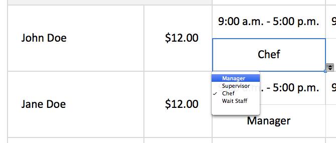 Employee Schedule Template Shift Scheduler