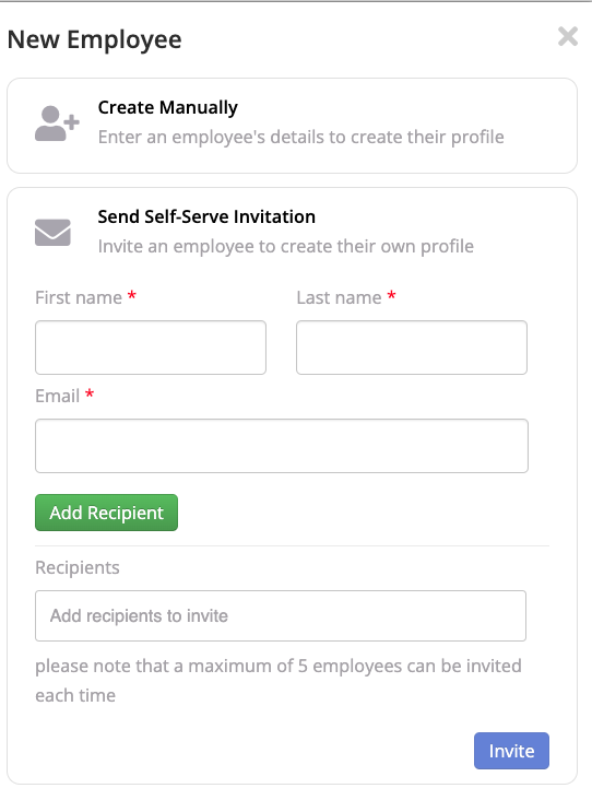 Self Service Onboarding